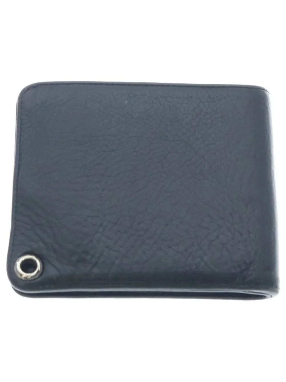 Chrome Hearts Cross Ball Button Leather Wallet Black